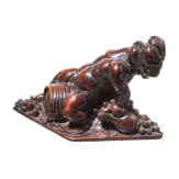 Bacchus on a wine barrel, probably German, 17th century