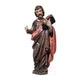 A German wooden apostle figure, circa 1700