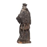 A German or Bohemian wooden figurine of St. Nepomuk, 18th century