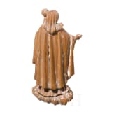 A South German wooden figurine of the Virgin with Child, 18th century