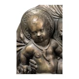 A German or Italian bronze Virgin Mary with child, 20th century
