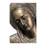 A German or Italian bronze Virgin Mary with child, 20th century
