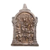 A French silver-plated plaque with homage to the Virgin Mary, 17th century
