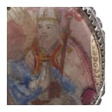 An Austrian or Italian silver-mounted reliquary pendant, circa 1800
