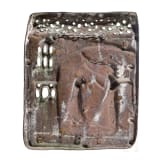 An Italian bronze cast of a door panel from San Zeno in Verona, mid-20th century
