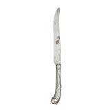 A large knife with silver handle, circa 1800