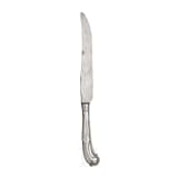 A large knife with silver handle, circa 1800