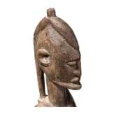 A Nigerian/Malian Gelede mask, ibori and two figures, 20th century