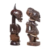 Two Congolese Nkisi magic figurines of the Songye, 20th century