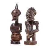 Two Congolese Nkisi magic figurines of the Songye, 20th century