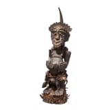 A large Congolese fetish figure of the Songye people