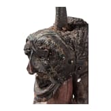 A Congolese Nkisi magic figure and a large Kifwebe mask of the Songye