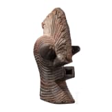 A Congolese Nkisi magic figure and a large Kifwebe mask of the Songye