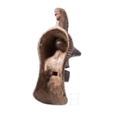 A Congolese Nkisi magic figure and a large Kifwebe mask of the Songye
