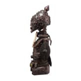 A Congolese cihongo mask of the Chokwe and a small Songye "fetish figure"