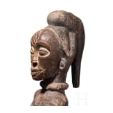 A Gabonese female figure of the Punu and a relic shrine of the Fang, 20th century