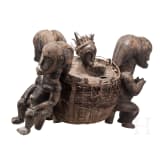 A Gabonese female figure of the Punu and a relic shrine of the Fang, 20th century