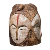A Gabonese four-faced helmet mask (ngontang) of the Fang people, 20th century