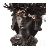 Three Gabonese/Cameroonian wooden Fang figurines