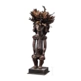 Three Gabonese/Cameroonian wooden Fang figurines