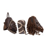 Three African masks, 20th century