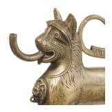 A bronze lion aquamanile, circa 1900