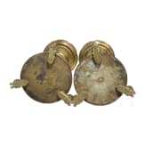 A pair of German late Gothic spike chandeliers in the Flemish style of the 15th century, circa 1900