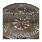 A large South German or Swiss lidded water container, circa 1700