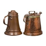 Two German copper jugs, 18th century
