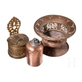 Three German copper containers, 17th/18th century