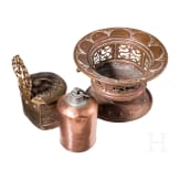 Three German copper containers, 17th/18th century