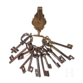 Eleven iron keys, 18th/19th century