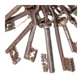 Eleven iron keys, 18th/19th century