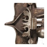 A German and a Spanish iron furniture lock, circa 1600