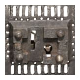 A German and a Spanish iron furniture lock, circa 1600