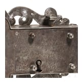 A large German iron door key, circa 1720