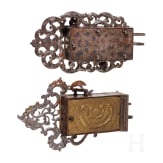 Two German baroque door locks, 18th century