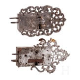 Two German baroque door locks, 18th century