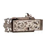 A large German iron door key, circa 1720