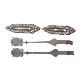 Eight German iron fittings, 18th century