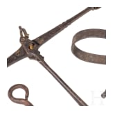 Four German wrought iron objects, 17th/18th century