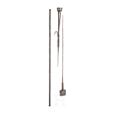 A German iron ember holder for lighting pipes, circa 1700