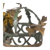 A German wrought iron crown as a shop display, circa 1800