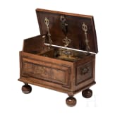 A German baroque walnut chest, 17th century