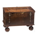 A German baroque walnut chest, 17th century