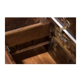 A German baroque walnut chest, 17th century