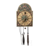 A German Baroque front "zappler" clock, 18th century