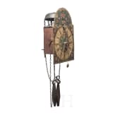 A German Baroque front "zappler" clock, 18th century