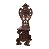An Italian sgabello, 19th century