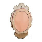 A partially gilded Italian wooden Baroque mirror, circa 1720